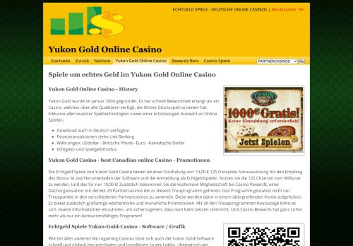 
                            6. Yukon Gold Online Casino - Echtgeld Spiele - echtgeld-spiele.com