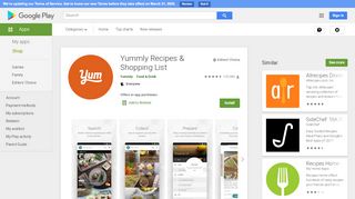 
                            6. Yummly Recipes & Shopping List - Apps on Google Play