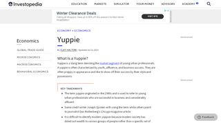 
                            12. Yuppie - Investopedia
