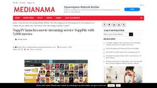 
                            13. YuppTV launches movie streaming service YuppFlix with 5,000 ...
