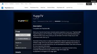 
                            10. YuppTV on PS3 | Official PlayStation™Store India