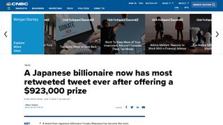 
                            12. Yusaku Maezawa has most retweeted tweet ever after offering $923,000