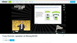 
                            9. Yves Eonnet, speaker at Money20/20 on Vimeo