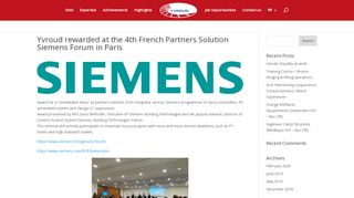 
                            7. yvroud rewarded at the 4th french partners solution siemens forum in ...