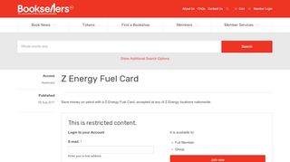 
                            12. Z Energy Fuel Card - Booksellers NZ