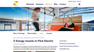 
                            12. Z Energy invests in Flick Electric | Z