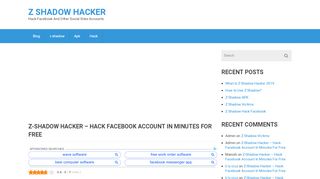
                            10. Z-Shadow Hacker - Hack Facebook Account In Minutes For Free