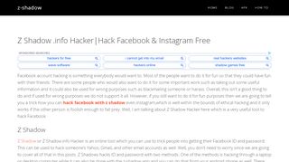 
                            11. Z-Shadow Hacker: Hack Facebook & Gmail For Free - z-shadow