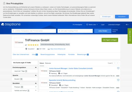 
                            13. Z shell Jobs bei TriFinance GmbH - StepStone