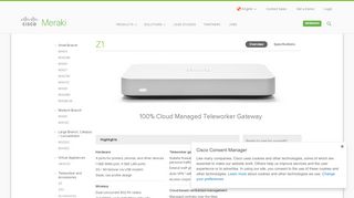 
                            12. Z1 - Cisco Meraki Cloud Managed Products