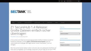 
                            3. Z1 SecureHub 1.4 Release: Große Dateien einfach sicher übertragen