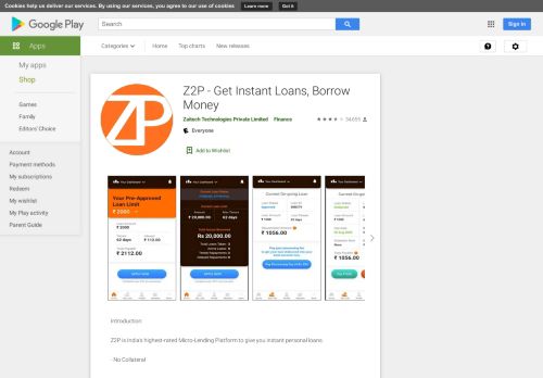 
                            4. Z2P - Get Instant Loans, Borrow, Lend, Invest - Apps on Google Play