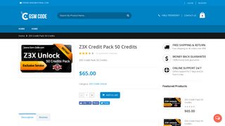 
                            6. Z3X Credit Pack 50 Credits - GSM-CODE