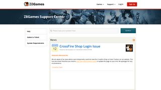 
                            9. Z8Games - Free Gaming. Evolved. CrossFire Shop Login Issue