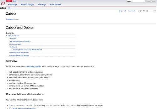 
                            10. Zabbix - Debian Wiki