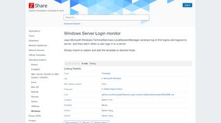 
                            11. Zabbix Share - Windows Server Login monitor