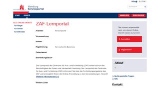 
                            13. ZAF-Lernportal - Hamburg-Gateway - Hamburg.de