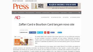 
                            12. Zaffari Card e Bourbon Card lançam novo site - Portal Press
