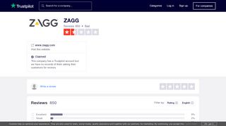 
                            8. ZAGG Reviews | Read Customer Service Reviews of www.zagg.com