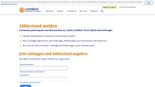 
                            9. Zählerstand ganz bequem online melden - LichtBlick