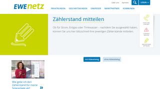 
                            12. Zählerstand mitteilen | EWE NETZ GmbH