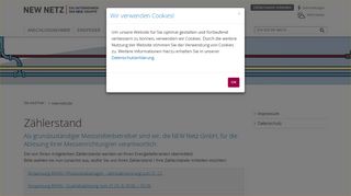 
                            8. Zählerstand - NEW Netz GmbH