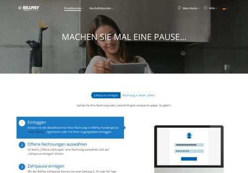 
                            6. Zahlpause einlegen – BillPay