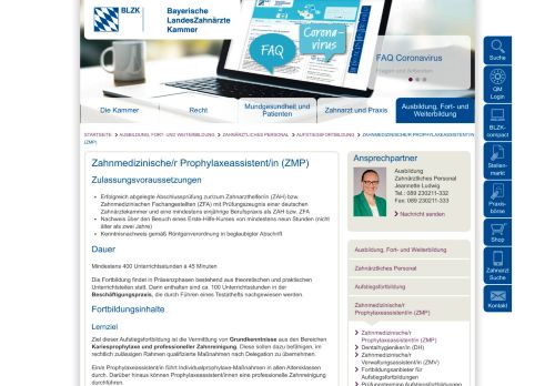 
                            5. Zahnmedizinische/r Prophylaxeassistent/in (ZMP) | Bayerische ...