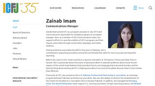 
                            9. Zainab Imam | International Center for Journalists