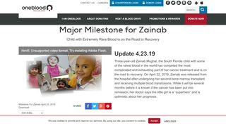 
                            11. Zainab | OneBlood
