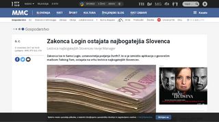 
                            9. Zakonca Login ostajata najbogatejša Slovenca - Rtv Slo