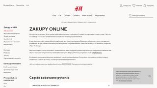 
                            10. Zakupy online - H&M