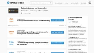 
                            9. Zalando Lounge kortingscode - €10 korting in februari 2019