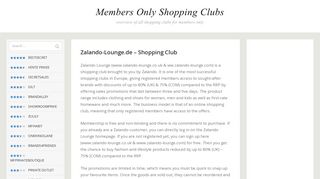 
                            8. Zalando-Lounge.de – Shopping Club - Members Only Shopping Clubs