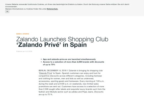 
                            6. Zalando: Zalando Launches Shopping Club 'Zalando Privé' in Spain ...