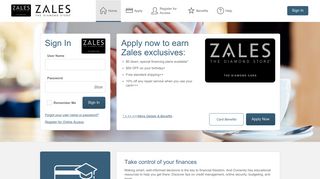 
                            1. Zales The Diamond Card - Manage your account - Comenity