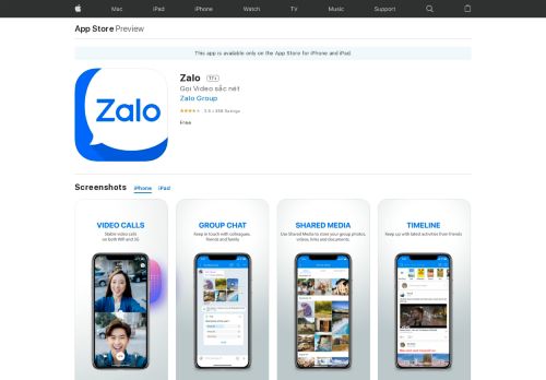 
                            10. Zalo on the App Store - iTunes - Apple
