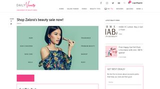 
                            12. Zalora Deals - Shop Zalora's beauty sale now! - Daily Vanity