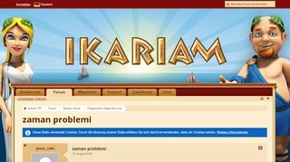 
                            8. zaman problemi - Programdan Doğan Sorunlar - Ikariam TR