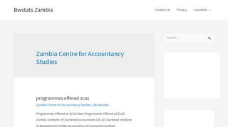 
                            8. Zambia Centre for Accountancy Studies Archives - Bwstats Zambia