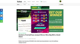 
                            12. Zambia's First betPawa Jackpot Winner Wins Big With a Small Stake!