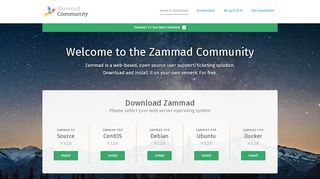 
                            4. Zammad Community | Home & Download