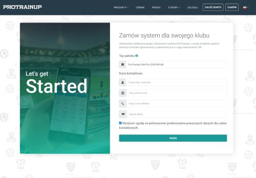 
                            13. Zamów - ProTrainUp - System Zarządzania Klubem