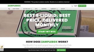 
                            1. ZampleBox: E Liquid Products, E Juice, & Vape Box Subscriptions