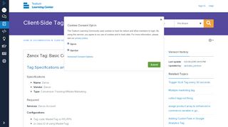
                            11. Zanox Tag: Basic Configuration - Tealium Learning Community