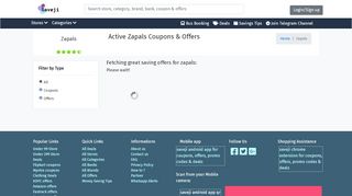 
                            6. Zapals coupons Feb 2019: Upto 80% offers - Saveji