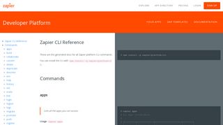 
                            7. Zapier Platform CLI Reference