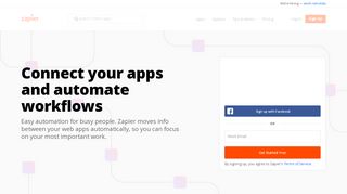 
                            2. Zapier | The easiest way to automate your work
