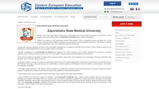 
                            13. Zaporizhzha State Medical University - Eastern European Education