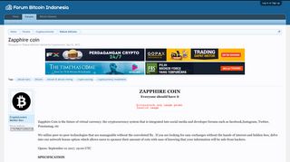 
                            4. Zapphire coin | Forum Bitcoin Indonesia